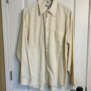 Geoffrey Beene Men's Beige XL Dress Shirt